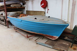 Traditional Clinker-Built Motor Boat