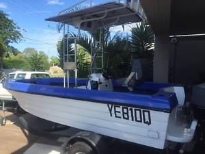 GALE FORCE 18FT CENTRE CONSOLE 85HP MERC FIBREGLASS FISHING BOAT