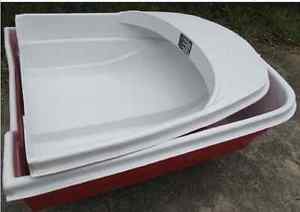 Aqualine 2.4m Dinghy Fiberglass Fishing Boat with CE splits in two