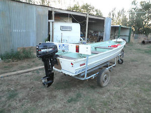 Quintrex Sydney 15th Year open cab boat, Burden Trailer & Mercury 8 hp Outboard