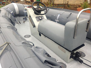 Avon SR4.7 Searider Ex Military Rib & Roller Boat Trailer