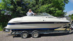 REGAL VALANTE 222 SC CUDDY CABIN,LARGE DOUBLE BED.ONLY 360 HOURS FULL SERV HIST.