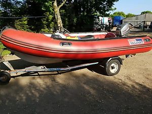 rib 4m valiant 30hp mariner oil injected on snipe trailer