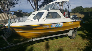 Pride Pathfinder boat 4.7m with 75hp Suzuki Half Cab Fishing boat