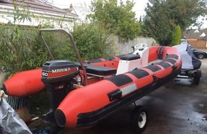 YAM 480R RIB BOAT + 60HP MARINA OUTBOARD + SNIPE TRAILER