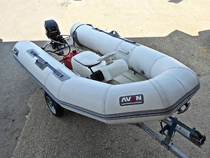 AVON RIB BOAT MERCURY 15HP OUTBOARD TRAILER CONSOLE TENDER ++ FAST SPEED BOAT ++