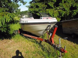 1990 Glastron Sierra 195 boat and trailer