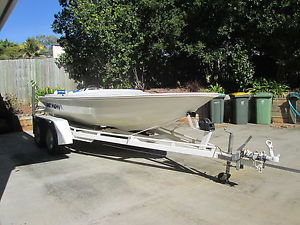 Centurion Ski Boat 308 Inboard . And Custom built Tandem trailer