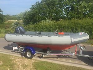 Avon Searider 4.7 Rib Boat with Yamaha 50 Four Stroke and Brand New Trailer