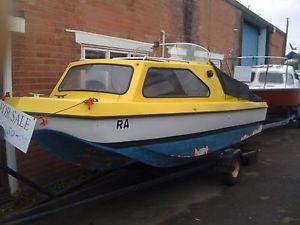 BOAT NOW SOLD  PLYMOUTH PILOT  WITH ENVINRUDE 20HP  OUTBOARD, TRAILER