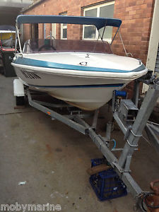 CARIBBEAN JAGUAR Ski Boat Runabout Hull,Registered Trailer Many Extras,No Motor