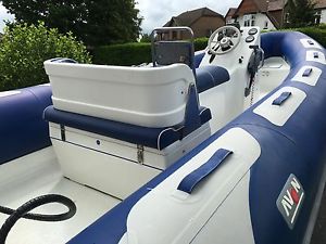 RIB AVON ADVENTURE 620 YAMAHA 115 EFI 4STROKE ON ROLLER TRAILER