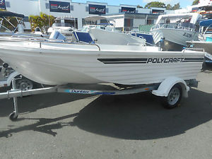 POLYCRAFT 410 OPEN TILLER NEW HULL AND TRAILER ONLY