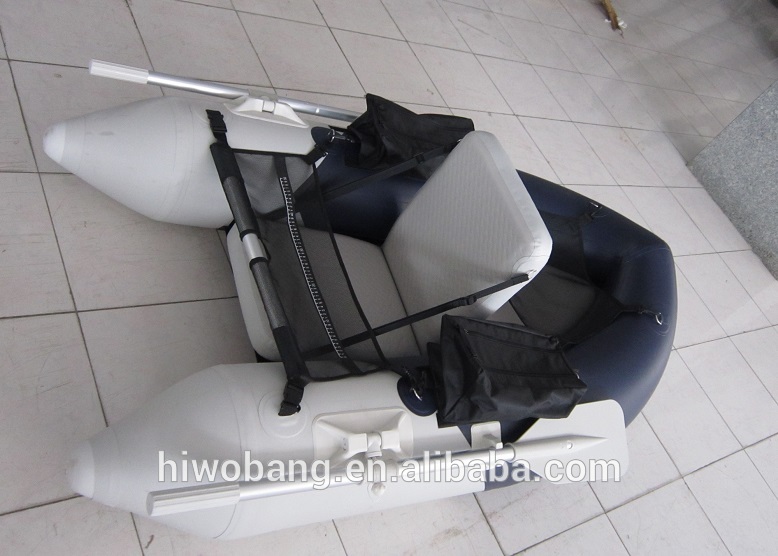 PVC inflatable belly boat fishing boat