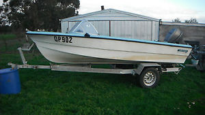 PONGRASS 14FT BOAT & BROOKER TILT TRAILER