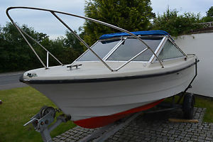 Rare Draco 1700 TL 17ft Speedboat Ski Fast Fishing Norwegian Boat Project No/Res