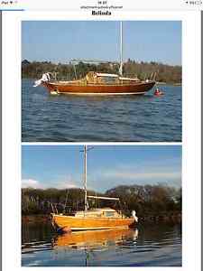 Sailing Wooden folkboat