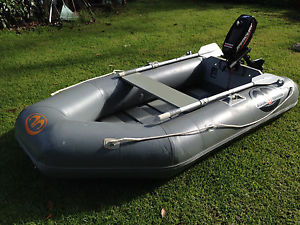 8.2ft Dingy / Tender/ Inflatable Boat/ Runabout + 2.5 Hp Mercury Outboard Motor