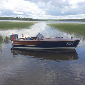 1957 - 16' Vintage Mahogany Custom Built Wood Boat