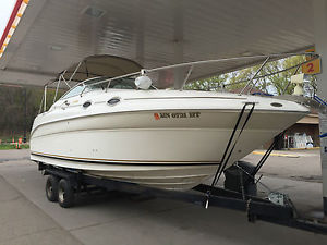 1999 Sea Ray Sundancer 260 26 Foot SeaRay Cabin Cruiser w/ Trailer