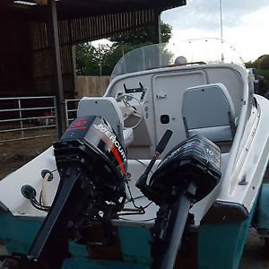 shetland 535 fishing boat mercury 30hp &mercury 10hp braked trailer + extras