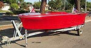 15' RETRO ELECTRIC BOAT + TRAILER CLASSIC CHRIS CRAFT, CENTURY, & GAR WOOD STYLE