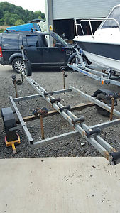 Heavy Duty Braked Multi Roller Boat Trailer Used Good Order