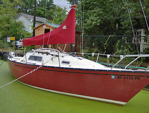 24' San Juan Sailboat Full Keel Steel Storage Cradle 3 Nice Sails - Sails Great