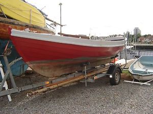 SHETLAND SAILING SKIFF BOAT WITH TRAILER