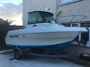 Quicksilver Pilothouse 500 Fishing Boat 75hp Mercury Outboard With Trailer