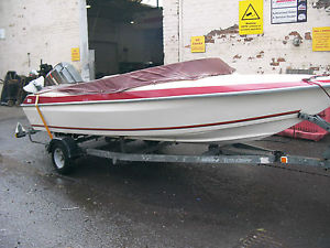 Picton Speed Boat 16/75, Mariner 75hp on snipe road Trailer