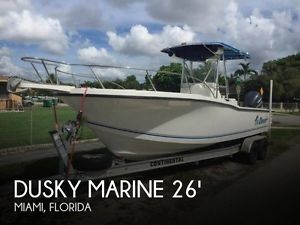 1995 Dusky Marine 256 Fisherman's Cuddy Center Console