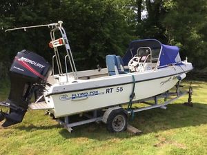 Fast Fisher, Outhill Flying Fox 17ft Fishing Boat Superb Mercury 75hp 4 stroke.