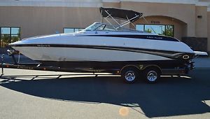 1999 Crownline 266 Cuddie Cabin Family Style Cruiser Boat NO RESERVE w Trailer