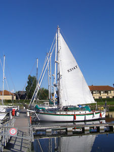 Colin Archer Wooden sailing boat, Liveaboard sailing boat, Long keel yacht