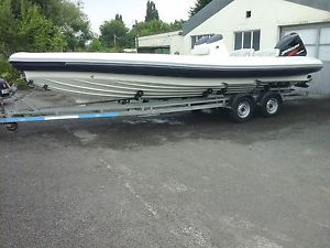 Rib Boat Mark Pascoe SR8 Sport Rib Mercury 200hp Optimax Power boat