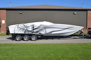 2000 29' BAJA OUTLAW TWIN 454 MAGS EAGLE TRIPLE AXLE TRAILER