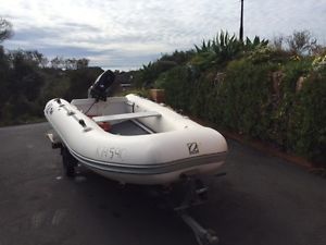 Zodiac Rigid Inflatable Boat 3.4m long with aluminium hull and Mercury 15Hp