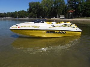 1999 SEA DOO SPEEDSTER SK 16' JETBOAT TWIN ENGINE 170HP  TRAILER   NO RESERVE