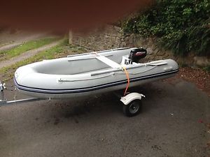 Rib Boat 2011 Waveline 310 with Mercury 3.3HP  Outboard Engine and Trailer