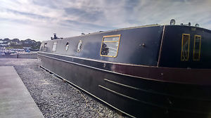 57 x 10' broad widebeam canal barge liveaboard house narrowboat galvanized hull