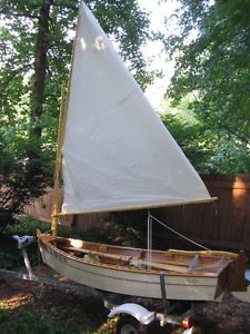 Wooden Sailing and Rowing Boat