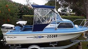 Fishing Boat - Savage Tasman 15ft Half Cab.