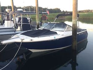 2012 KEY WEST 22' DUAL CONSOLE 225DC, ETEC 225 W/WARRANTY AND TRAILER