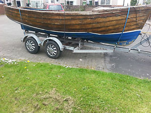 Clincker boat 16ft Mahogany Gilly boat from Lock Lomond Bargain  Video inside !