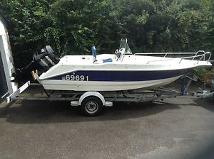 OLYMPIC 520 CENTRE CONSOLE SPORTS BOAT. 115HP MERCURY OPTIMAX.