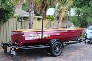 Classic 1975 Lewis Clinker Ski Boat, 302 Ford Windsor V8