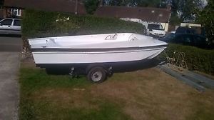 Dory 14ft Fishing Boat + Trailer + Engine