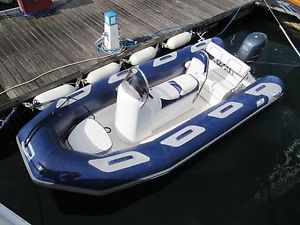 Avon rib 4.5m adventure 50hp Yamaha with trailer