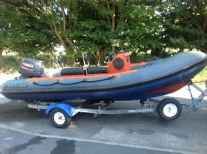 Tornado 5m RIB  2009 Yamaha 75hp trailer